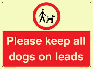 Please keep all dogs on leads